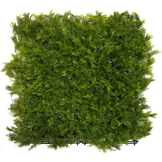 20&#x22; Fern Style Plant Living Wall Panels, 4ct.